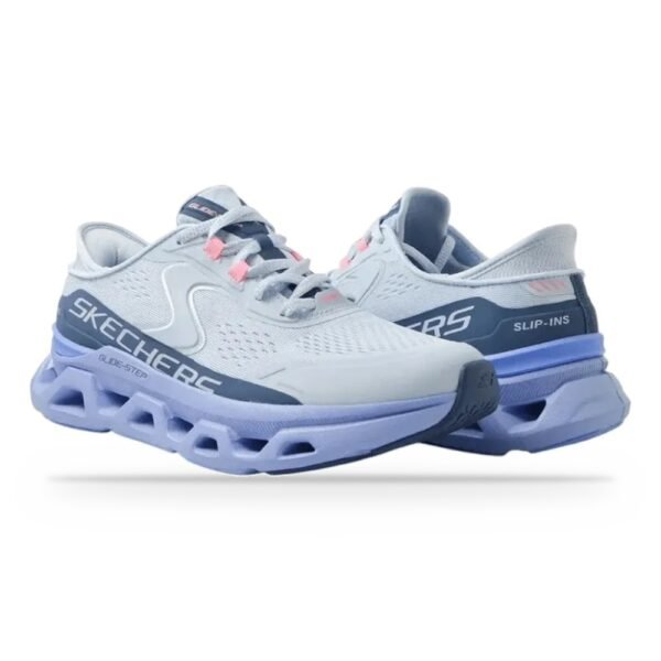 Tênis Skechers Feminino Glide-Step Atlus Azul 150510-LBTL
