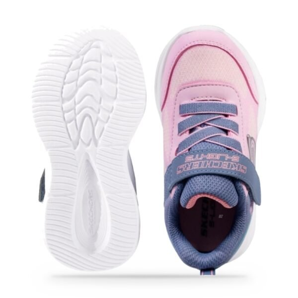 Tênis Infantil Skechers Sola Glow Ombre Deluxe Rosa 303714L