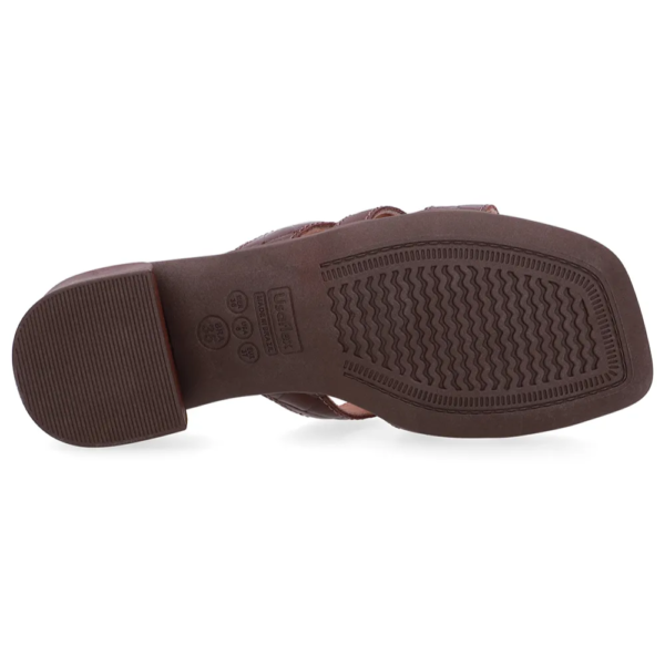 Tamanco Feminino Usaflex em Couro Marrom AN27009