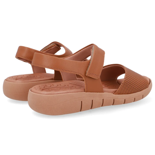Sandália Feminina Usaflex em Couro Marrom UD17001