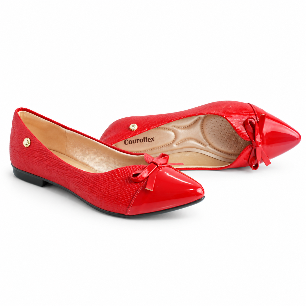 Sapatilha Feminina Couroflex Vermelha 574.6081 - Imagem 5