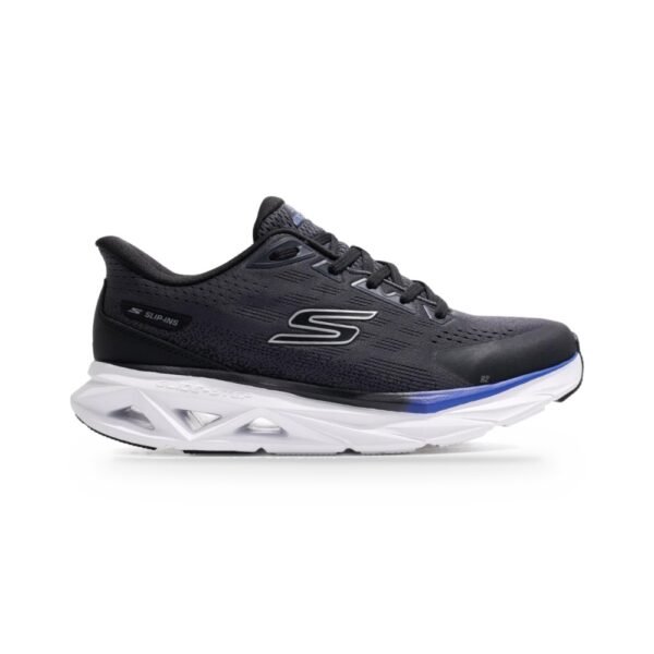 Tênis Masculino Skechers Glide-Step Vortex Preto e Cinza GTM-221040-BKCC