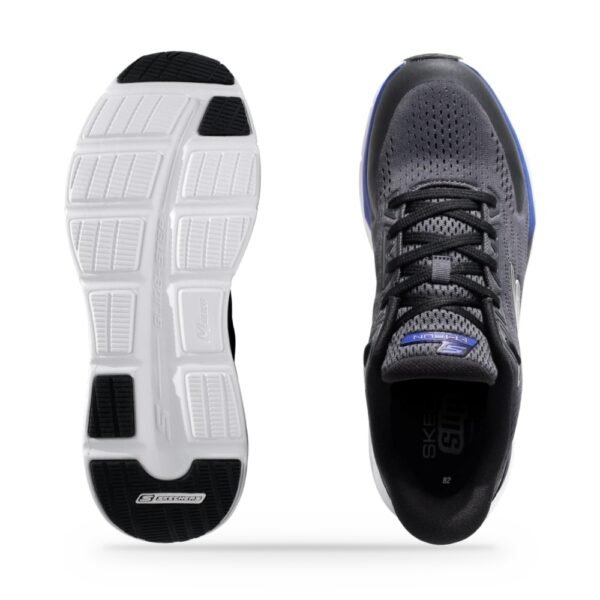 Tênis Masculino Skechers Glide-Step Vortex Preto e Cinza GTM-221040-BKCC