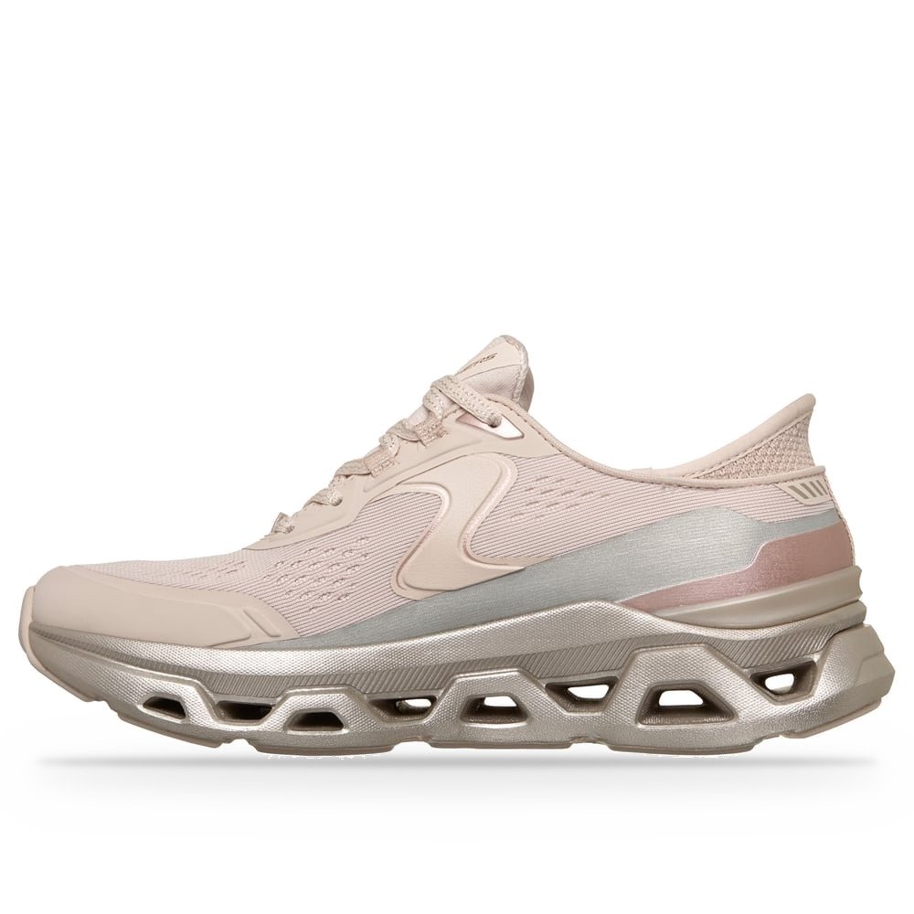Tênis Feminino Skechers Glide-Step Altus Starlight Bege e Dourado 150514 - Imagem 3