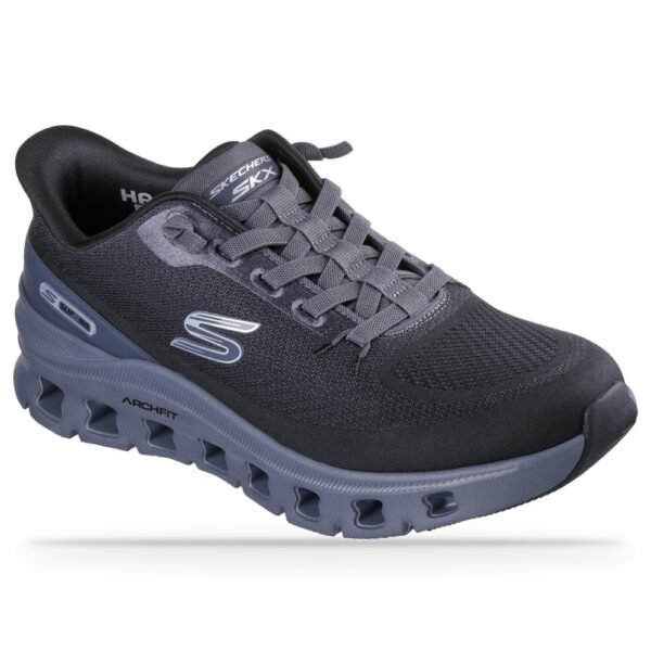 Tênis Masculino Skechers Slip-ins Arch Fit Glide-Step Pro Preto e Cinza 233110-BKCC