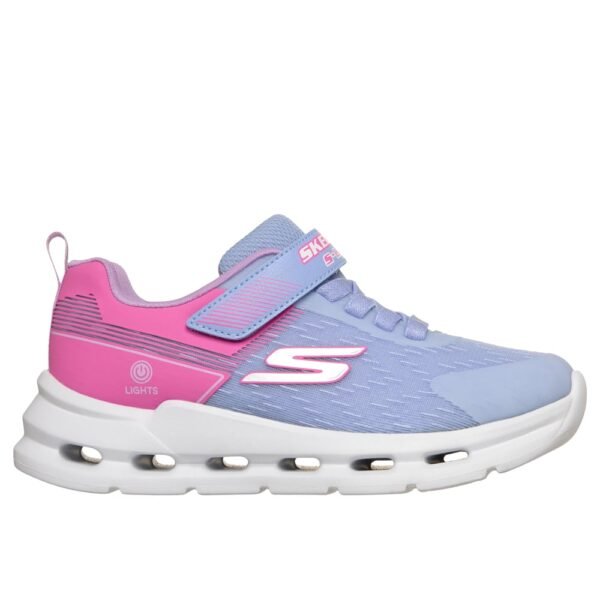 Tênis Infantil Skechers Glide-Step Lights Lilás e Rosa 303730L