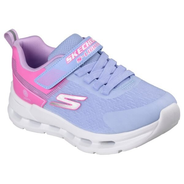 Tênis Infantil Skechers Glide-Step Lights Lilás e Rosa 303730L