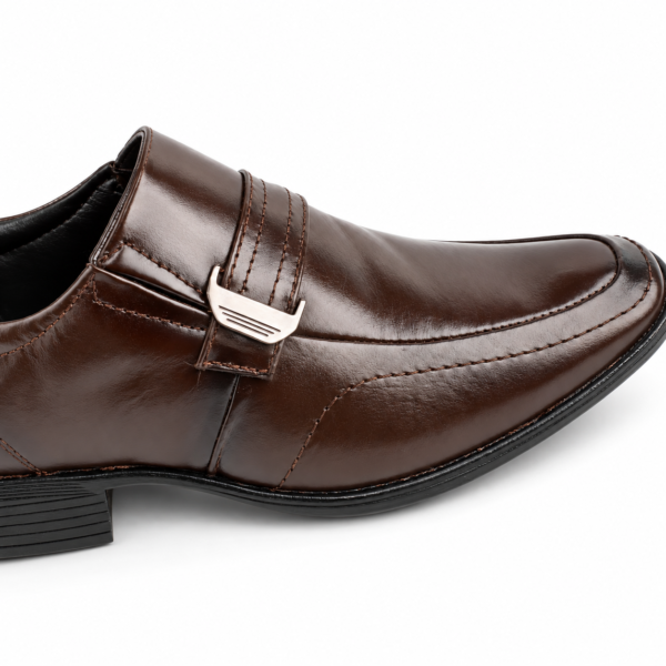 Sapato Masculino Social Pipper Lorde em Couro Café 555305