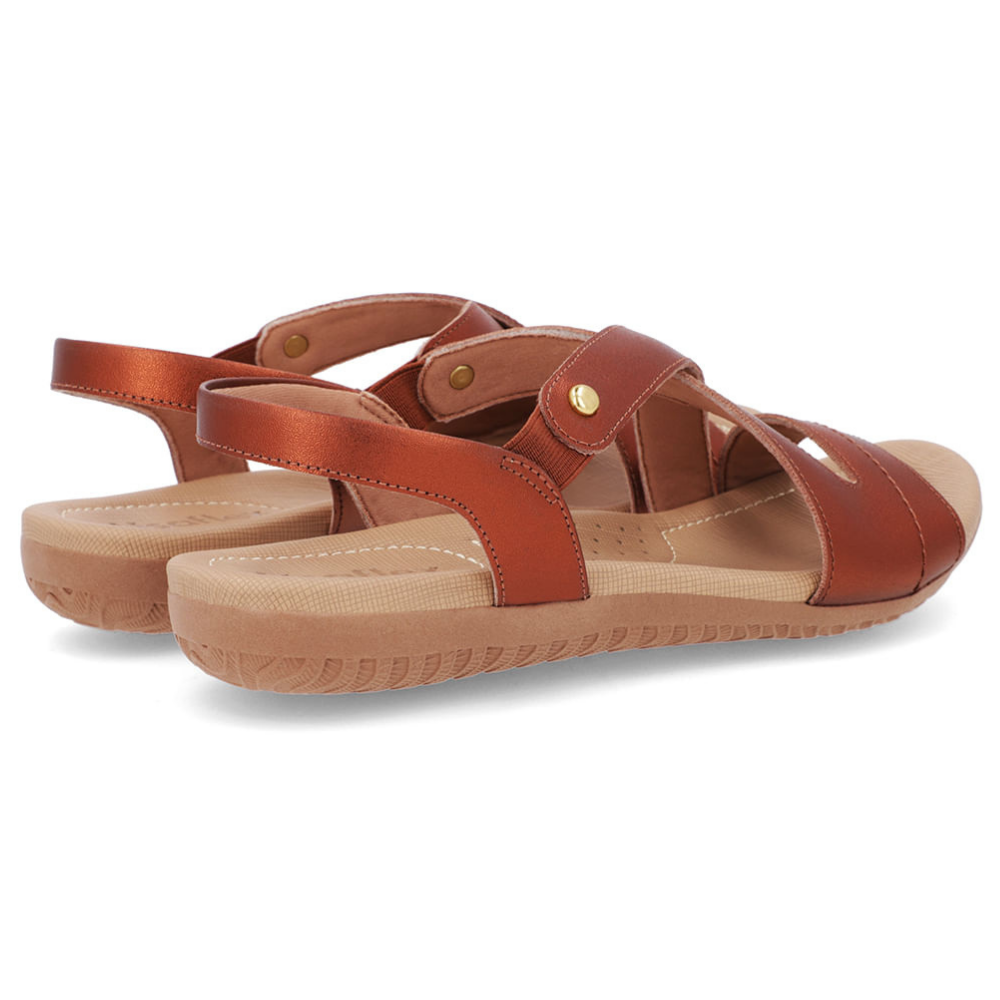 Sandália Feminina Usaflex em Couro Cobre R18041 - Imagem 3