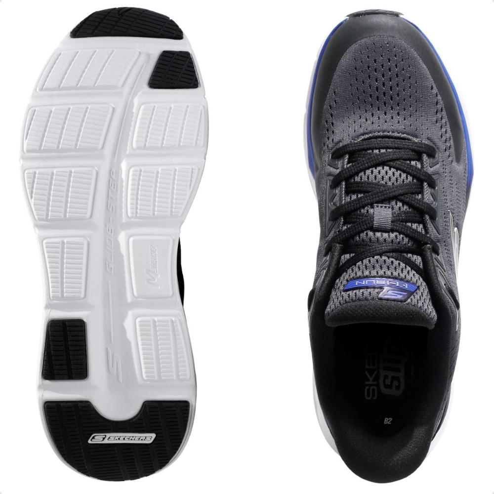 Tênis Skechers Glide-Step Vortex Masculino - Preto e Cinza - GTM-221040 - Imagem 5