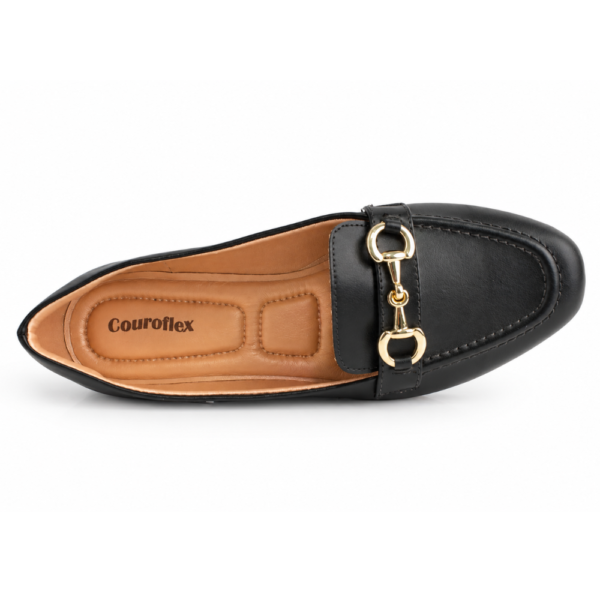 Sapatilha Feminina Couroflex Preto 5565.5573