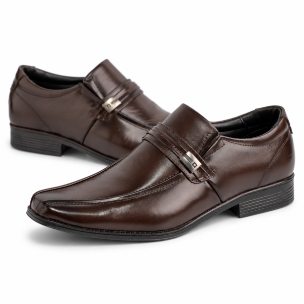 Sapato Masculino Social Pipper Duke em Couro Café 590219