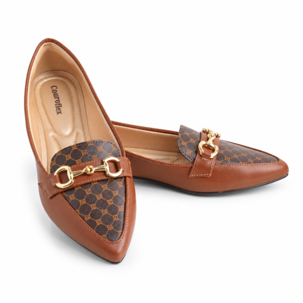 Sapatilha Feminina Couroflex Napa Whisky Café 574.6092