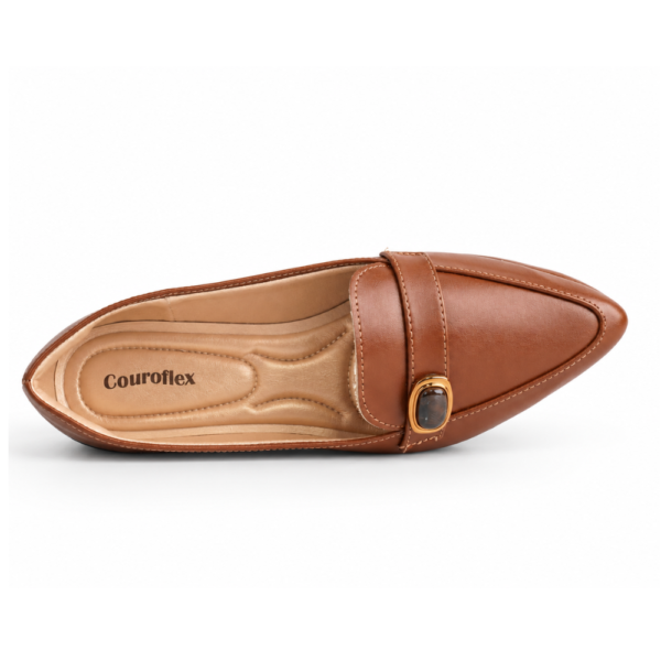 Sapatilha Feminina Couroflex Marrom 574.6002