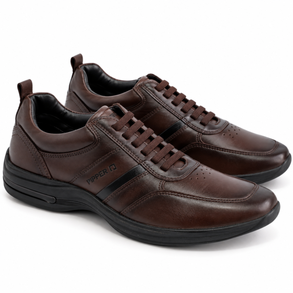 Sapato Masculino Social Pipper Hawk em Couro Café 553108