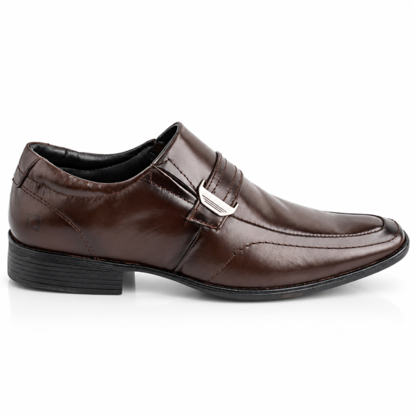 Sapato Masculino Social Pipper Lorde em Couro Café 555305