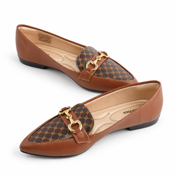 Sapatilha Feminina Couroflex Napa Whisky Café 574.6092