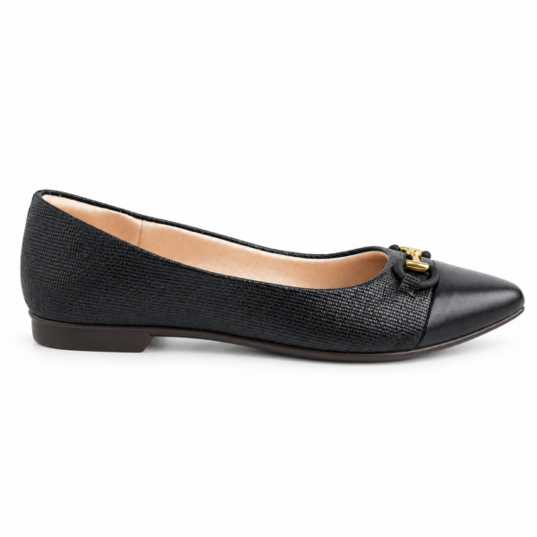 Sapatilha Feminina Couroflex Preto 574.6046