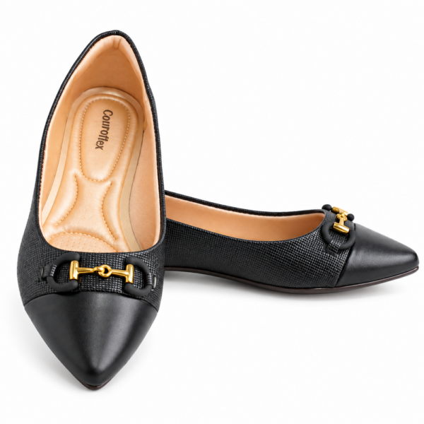 Sapatilha Feminina Couroflex Preto 574.6046