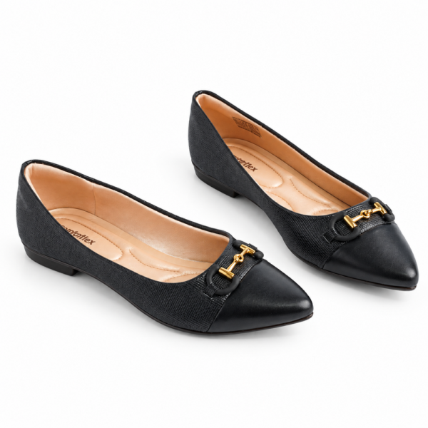 Sapatilha Feminina Couroflex Preto 574.6046