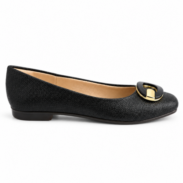 Sapatilha Feminina Couroflex Preta 565.6043