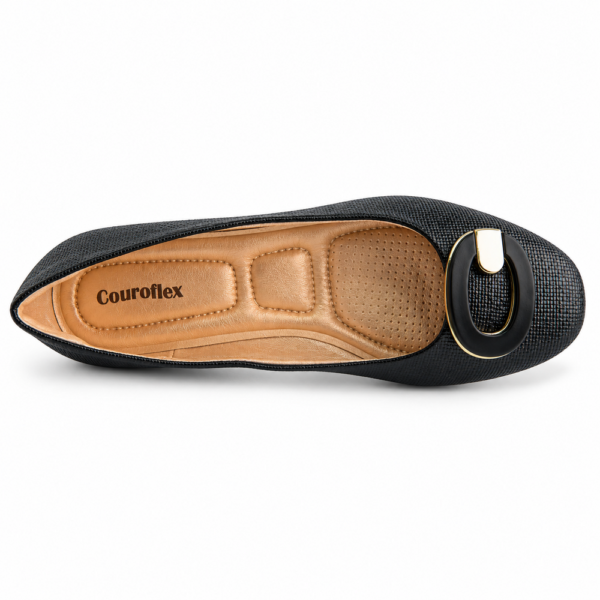 Sapatilha Feminina Couroflex Preta 565.6043
