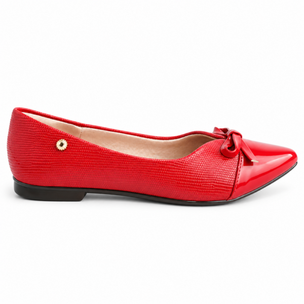 Sapatilha Feminina Couroflex Vermelha 574.6081