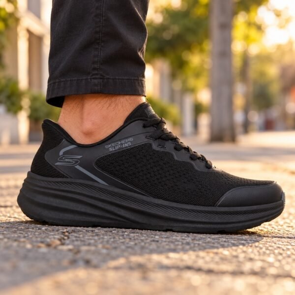 Tênis Masculino Skechers Slip-ins Bobs Skillz Preto 118431-BBK