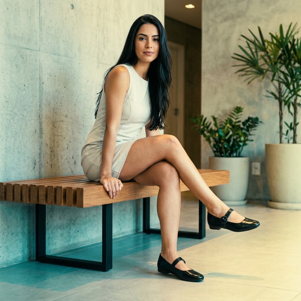 Sapatilha Feminina Couroflex Boneca Preta 565.6104 - Imagem 9