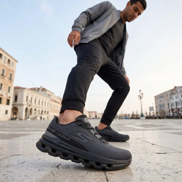 Tênis Skechers Go Run Glide Step Arch Fit Ca Masculino Preto GTM-221121