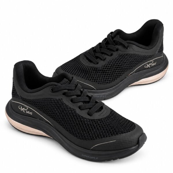 Tênis Infantil Menina Kidy K360 Super Leve Preto/Bronze 32700233516