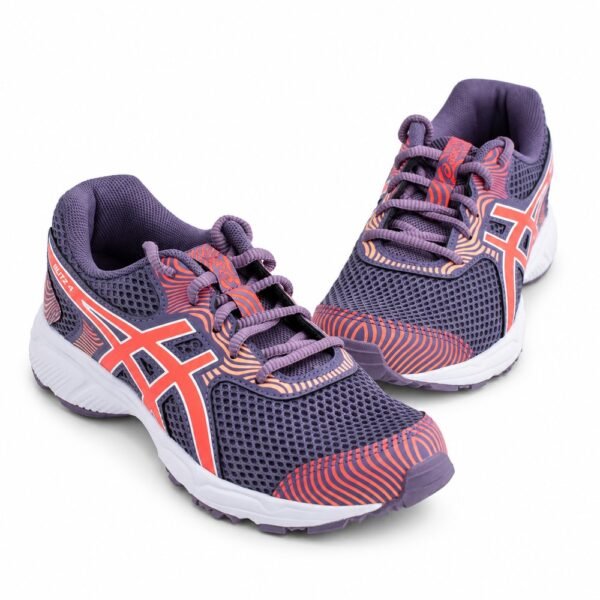 Tênis Asics Buzz 4 GS Infantil Roxo e Coral 1014A358