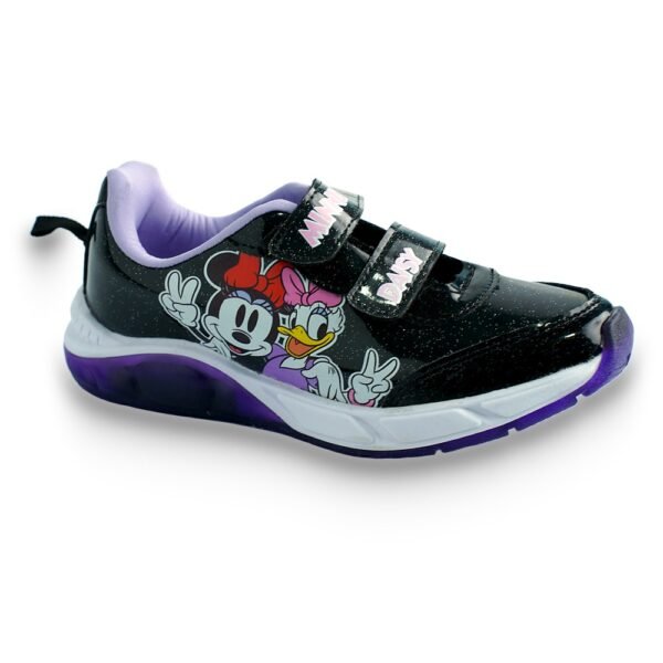 Tênis Casual Juvenil Minnie Disney Preto/Lilás DMN22DY