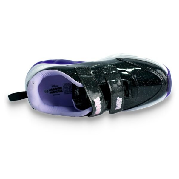 Tênis Casual Juvenil Minnie Disney Preto/Lilás DMN22DY