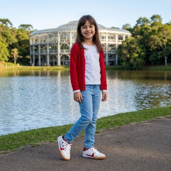 Tênis Juvenil Minnie Disney Branco/Vermelho DMN23DY