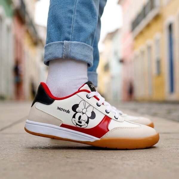 Tênis Juvenil Minnie Disney Branco/Vermelho DMN23DY