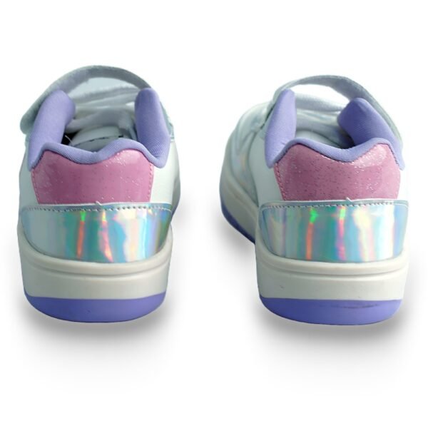 Tênis Juvenil Stitch Disney Branco/Holográfico/Lilás DST21DY