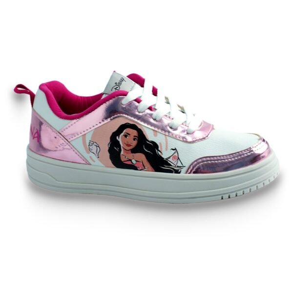 Tênis Infantil Moana Disney Branco/Rosa DMO04KR
