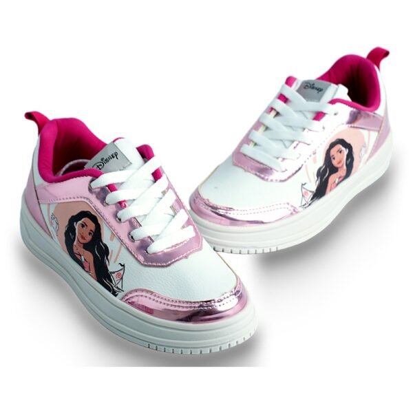 Tênis Infantil Moana Disney Branco/Rosa DMO04KR
