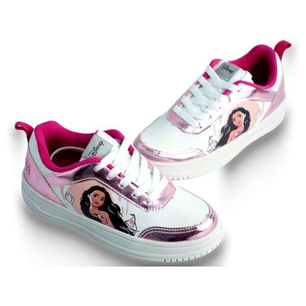 Tênis Infantil Moana Disney Branco/Rosa DMO04KR