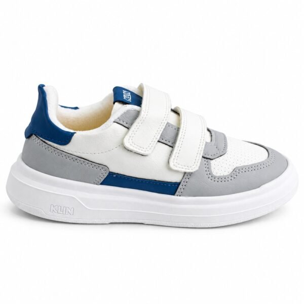 Tênis Klin Infantil Unissex Capri Mini Branco, Cinza e Petróleo 355012000