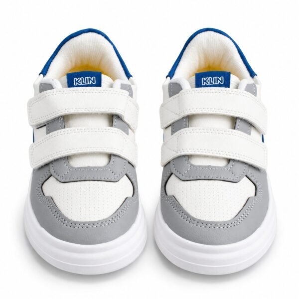 Tênis Klin Infantil Unissex Capri Mini Branco, Cinza e Petróleo 355012000