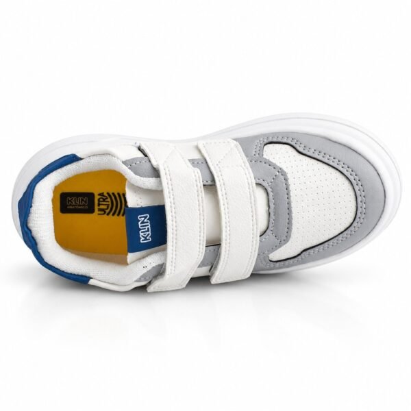 Tênis Klin Infantil Unissex Capri Mini Branco, Cinza e Petróleo 355012000