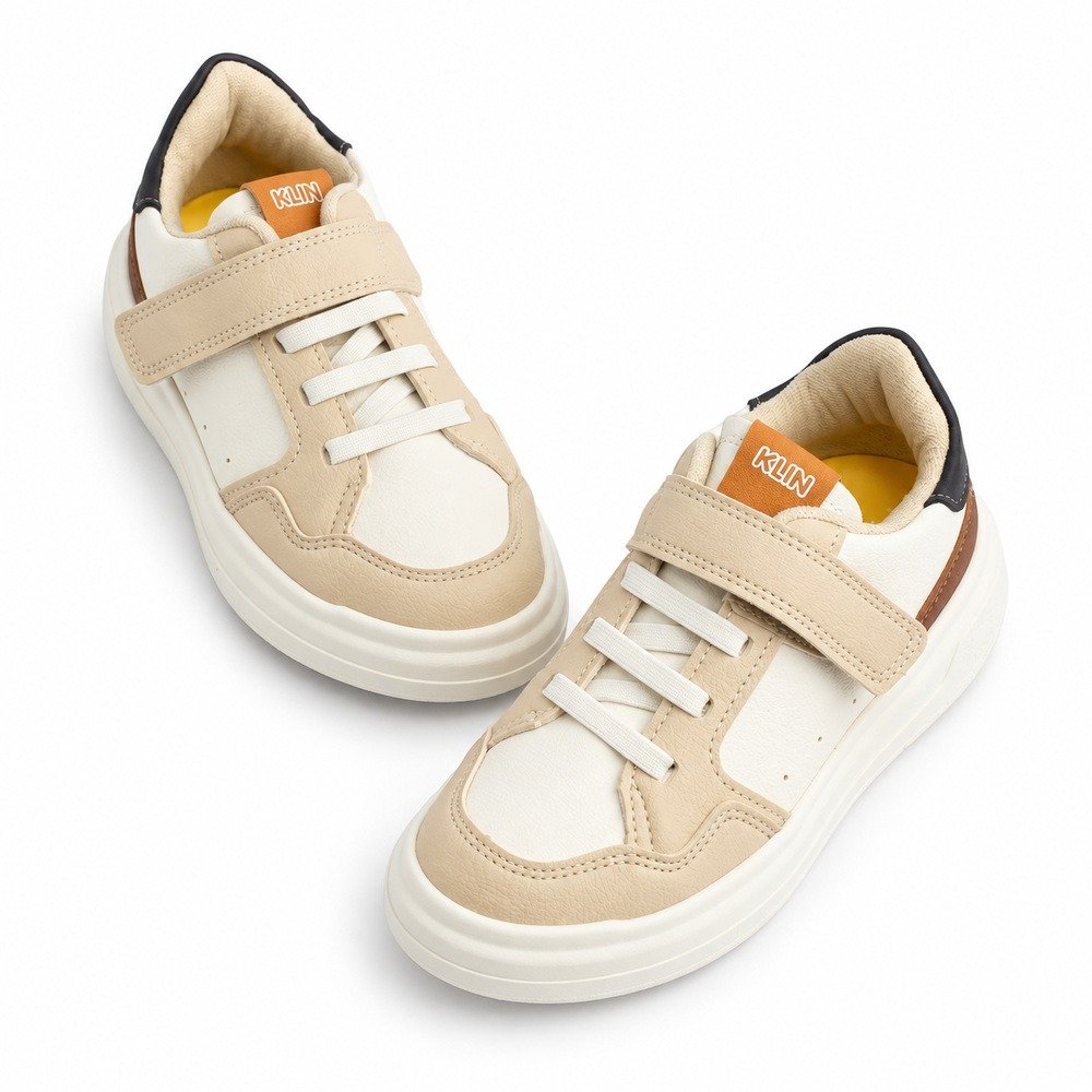 Tênis Klin Infantil Capri Mini off white, whisky e argila — foto 5