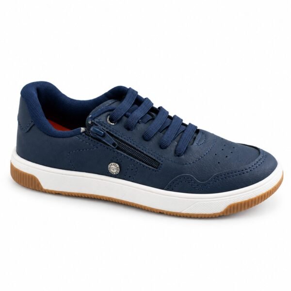 Tênis Kidy Infantil Menino K360 Casual Conforto Marinho com Zíper
