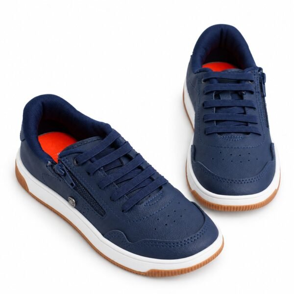 Tênis Kidy Infantil Menino K360 Casual Conforto Marinho com Zíper