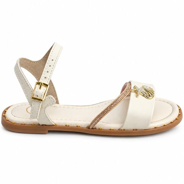Sandália Infantil Molekinha Off White/Rosa 2342.122.28576.110032