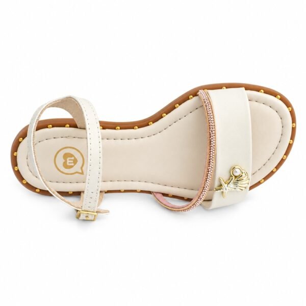 Sandália Infantil Molekinha Off White/Rosa 2342.122.28576.110032