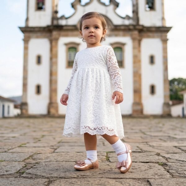Sapatilha Bebê Molekinha Ouro Rosado 2106.1043.30763.23146