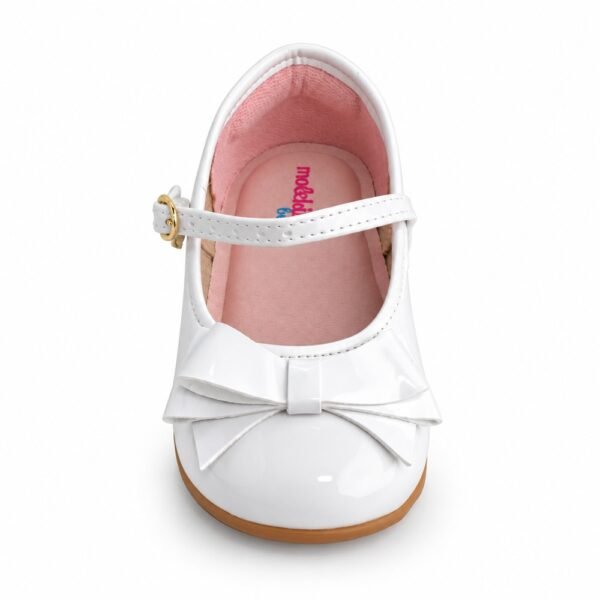 Sapatilha Bebê Molekinha Branca Verniz 2106.1043.13488.16072